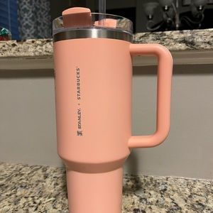 Stanley Starbucks NWT Pink Peach Limited Edition 40 oz Tumbler